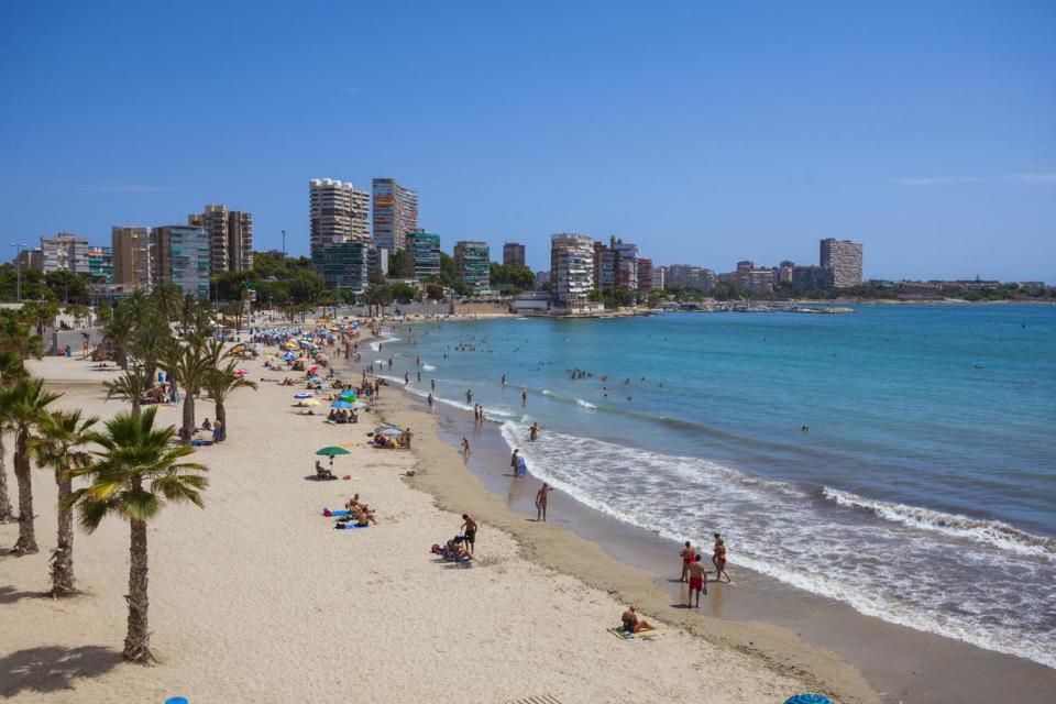 The town's abundance of white sandy beaches continue to draw crowds (Getty Images)