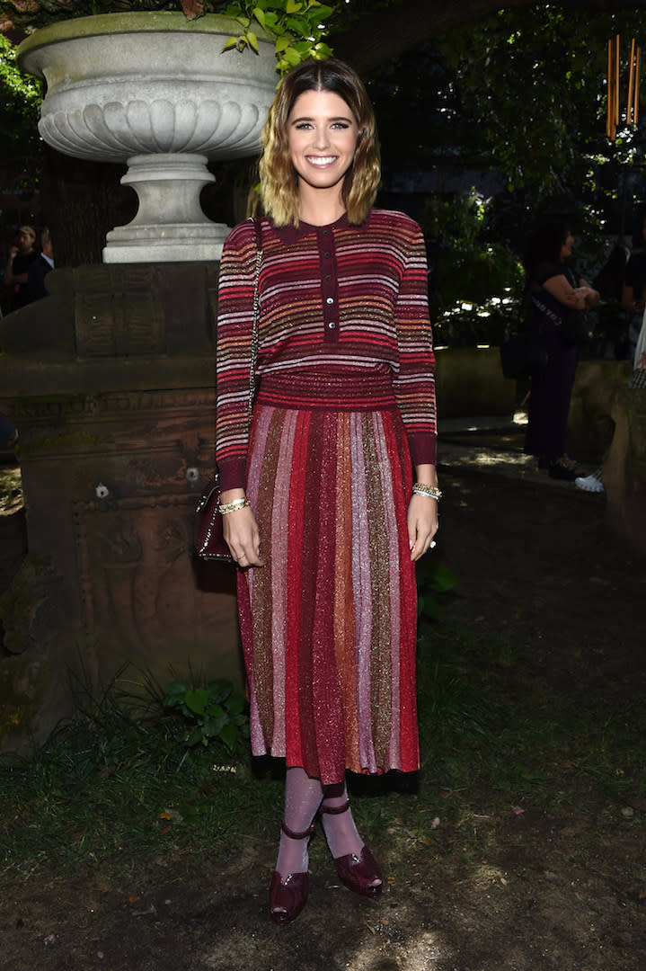 Katherine Schwarzenegger at the Kate Spade September 2019 show during NYFW