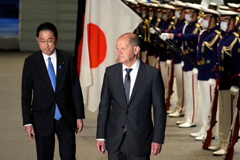 German Chancellor Olaf Scholz visits Tokyo