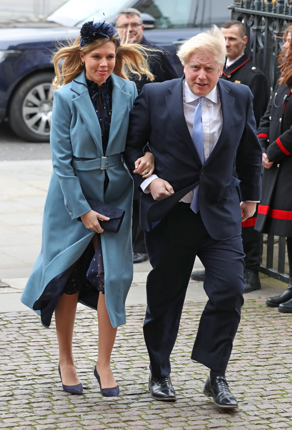 File photo dated 09/03/20 of Prime Minister Boris Johnson and partner Carrie Symonds arriving at the Commonwealth Service at Westminster Abbey, London on Commonwealth Day.