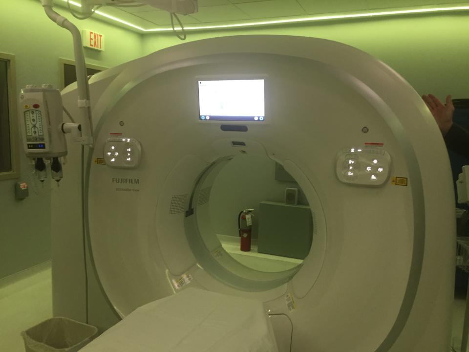 A new CT scanner awaits patients at Artesia General Hospital. The new scanner and behavioral health wing were presented during an open house on Jan. 10, 2023.
