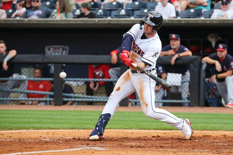 Detroit Tigers infielder Colt Keith plays for Triple-A Toledo on July 9, 2023, at Fifth Third Field in Toledo Ohio.