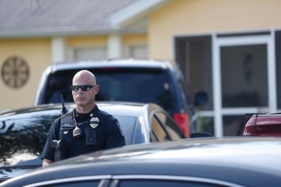 Police search Brian Laundrie’s home in Florida a day after remains believed to be those of Gabby Petito discovered in Wyoming (Getty Images)