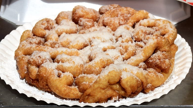 funnel cake on plate