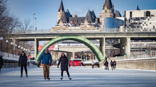 Goodbye skateway. The Rideau Canal won't reopen for skaters this season, the NCC announced Thursday. (Brian Morris/CBC - image credit)