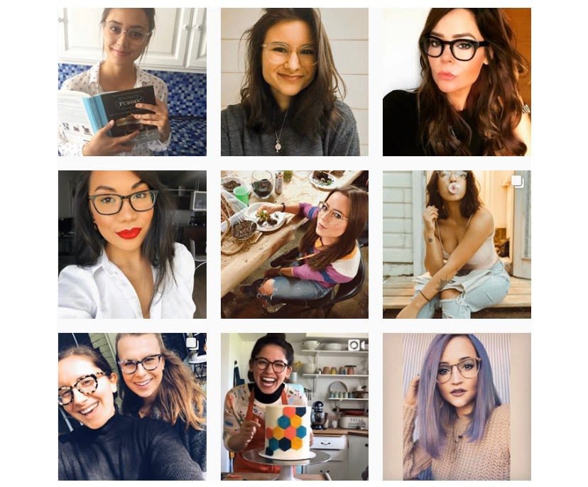 Warby Parker請網紅拍下最生活化的一面，希望能讓消費者產生共鳴。／圖：作者提供