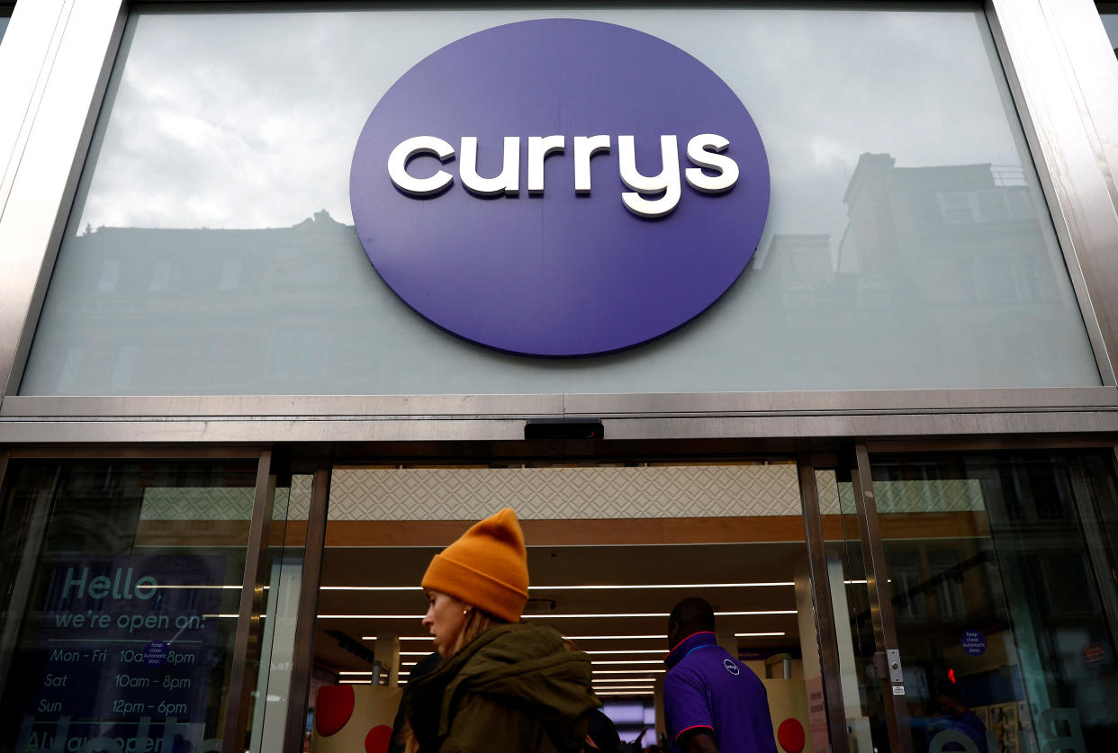 A Currys store is seen in London, Britain, January 16, 2023.  REUTERS/Peter Nicholls