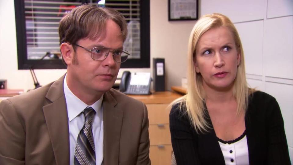  Dwight and Angela in The Office 