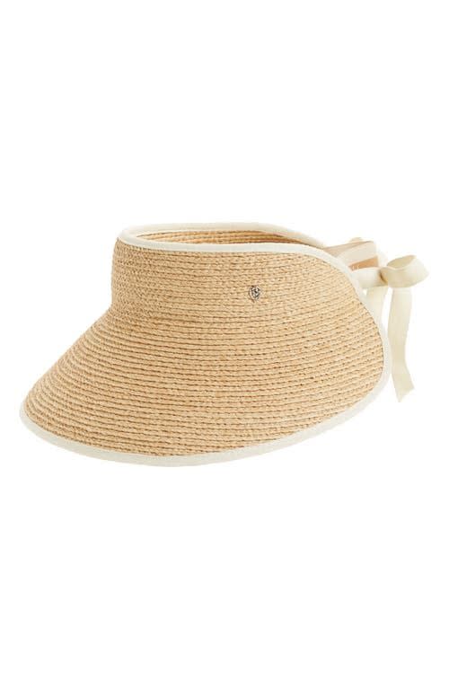 12) Mita Packable Raffia Visor