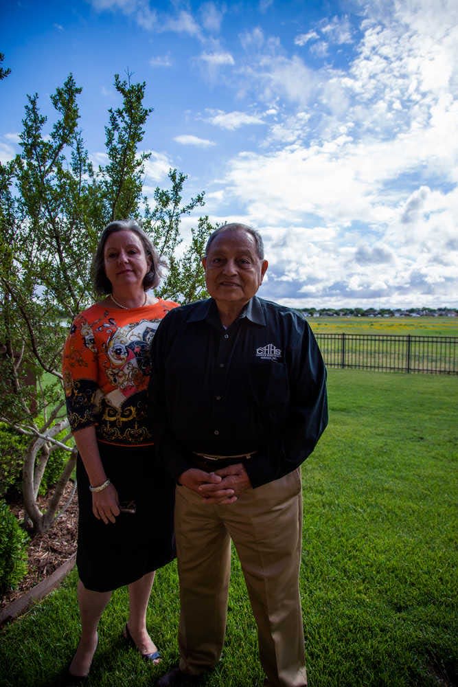 Marciano & Martha Morales stand outside of their corporate headquarters. They started Caprock Home Health Services in 1983 and it has been growing ever since.