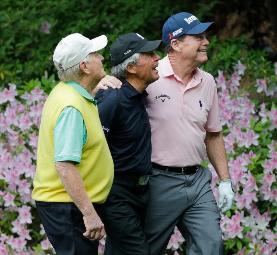 Jack Nicklaus, Gary Player and Tom Watson will get the 2022 Masters under way as honorary starters this year.