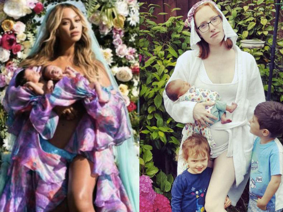 Mütter machen sich über Beyoncés-Zwillingsfoto lustig