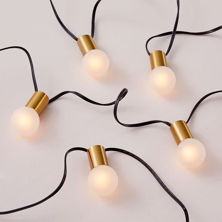 Modern Brass String Lights