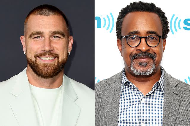 <p>JC Olivera/Getty Images; Cindy Ord/Getty Images</p> Travis Kelce, Tim Meadows