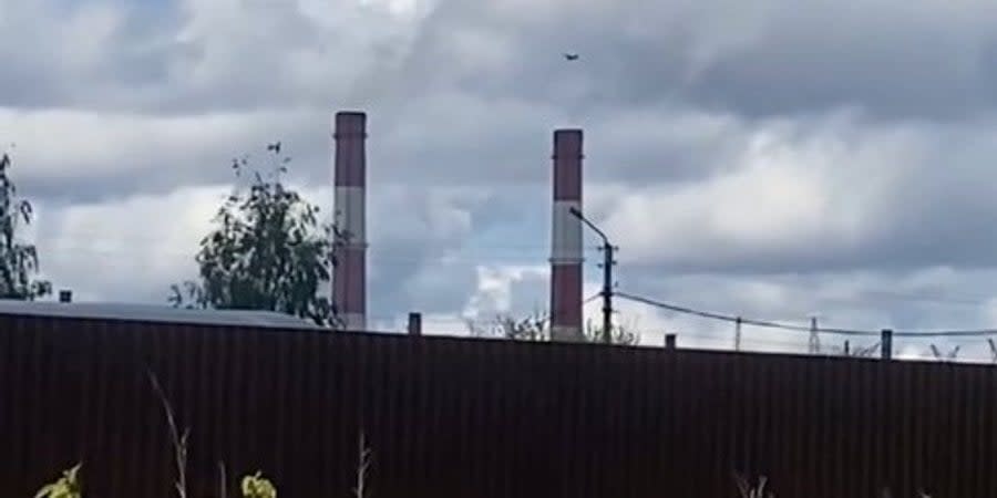 Drone flight over the Gazprom plant in Bashkiria
