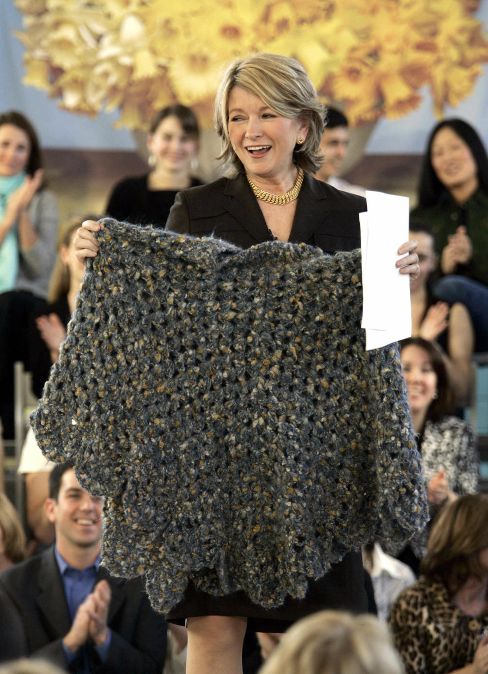 US domestic diva Martha Stewart shows of (Timothy A. Clary / AFP via Getty Images)