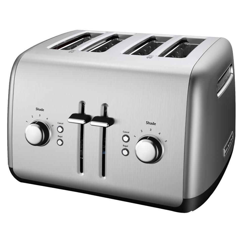 KitchenAid 4-Slice Toaster with Built-in Manual High-Lift Lever. (Photo: Target)