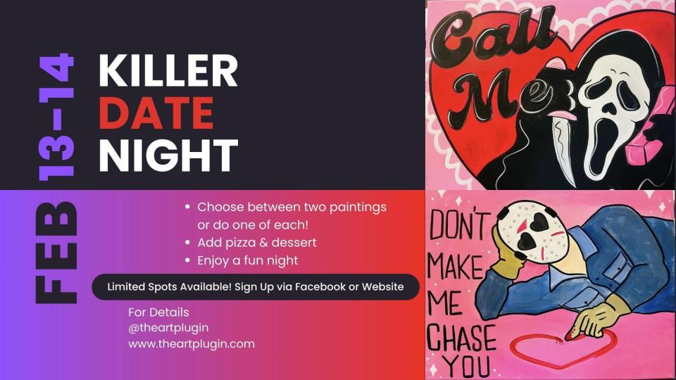 Enjoy a Killer Date Night with The Art Plug-in of Amarillo, Feb. 13-14 at 4149 SW 34th Ave. Tickets are available now.