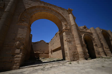 A view shows the ancient city of Hatra, south of Mosul, Iraq April 27, 2017. REUTERS/Stringer