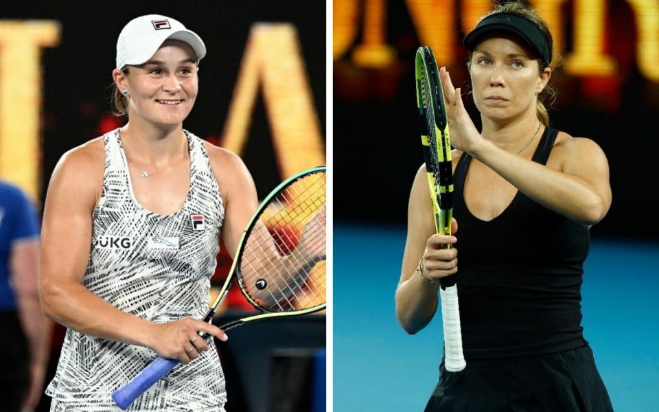 Ashleigh Barty vs Danielle Collins, Australian Open 2022 women's final: What time is it and where to watch on TV - SHUTTERSTOCK/GETTY IMAGES