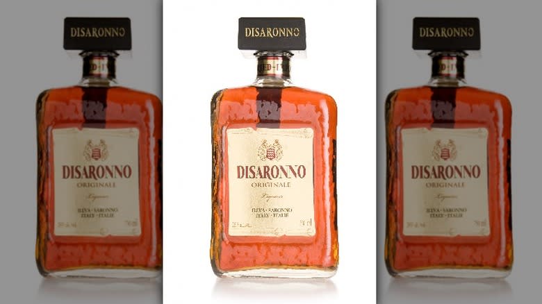 Bottle of Disaronno Originale liqueur