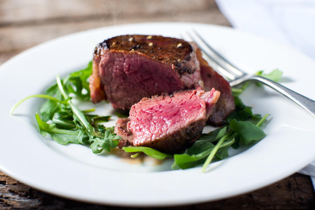 The thought of cooking filet mignon in an air fryer may seem intimidating, but experts say it's OK to air fry the steak. (Photo: Getty Creative)