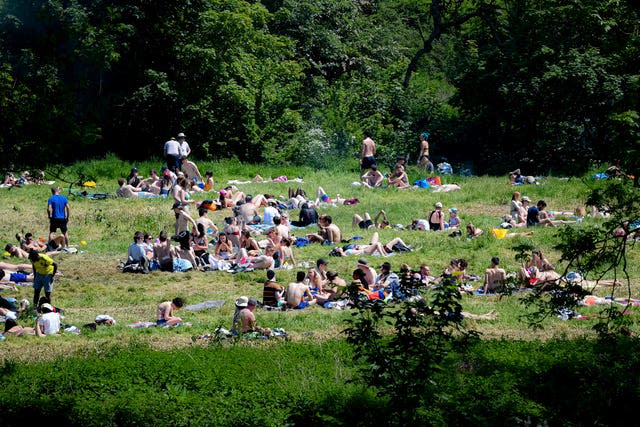 Soaking up the sun near Warleigh Weir