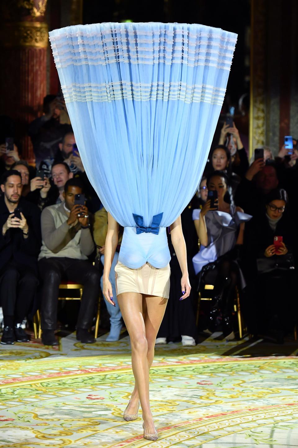 A model walks the runway during the Viktor & Rolf Haute Couture Spring Summer 2023 show as part of Paris Fashion Week