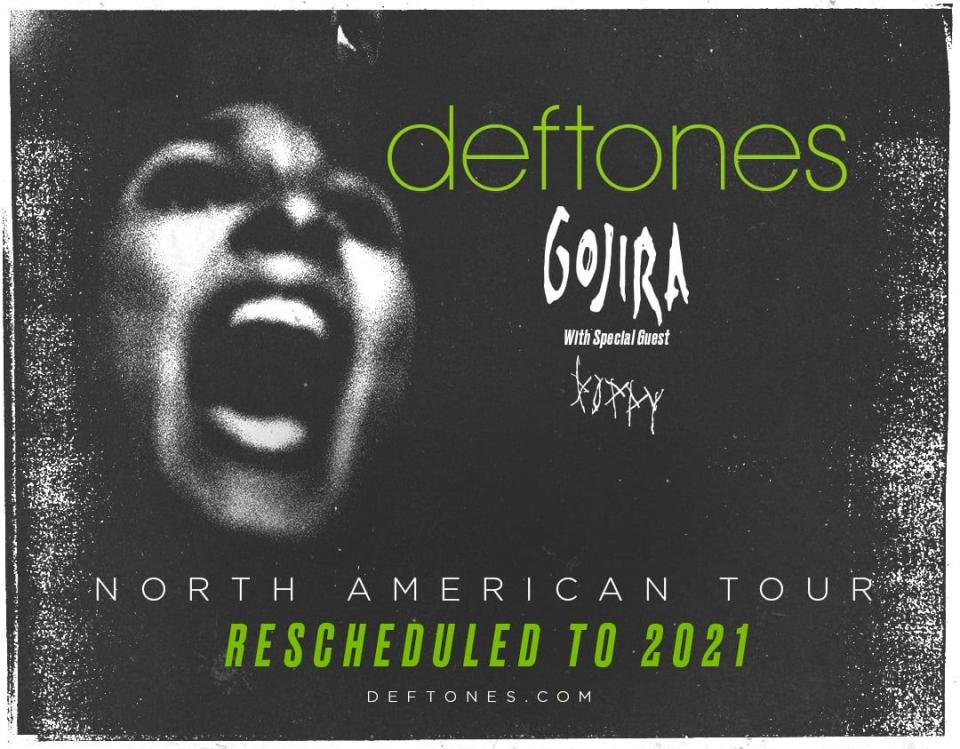 Deftones 2021 tour admat