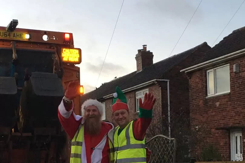 Craig Browell who would dress as Santa every Christmastime during his job as a bin man