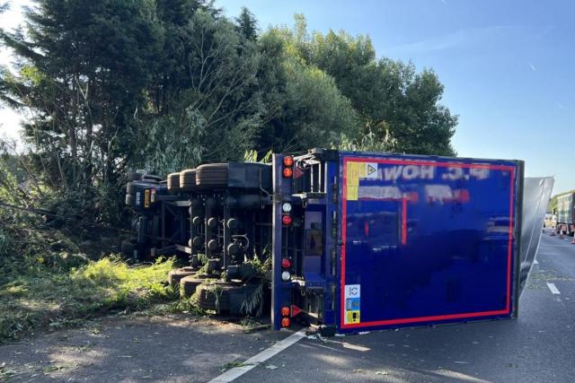 Traffic is reported on the M6 due to an overturned lorry <i>(Image: National Highways)</i>