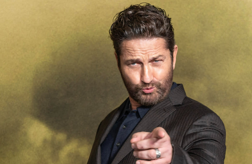 Gerard Butler managed to avoid serious damage to his face credit:Bang Showbiz