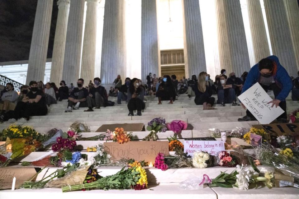 At the Supreme Court vigil