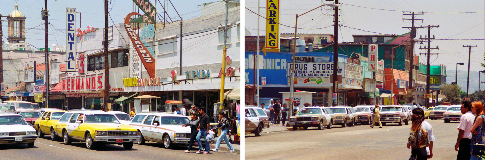 Downtown Tijuana in 1993.  (Bob Riha, Jr. / Getty Images)