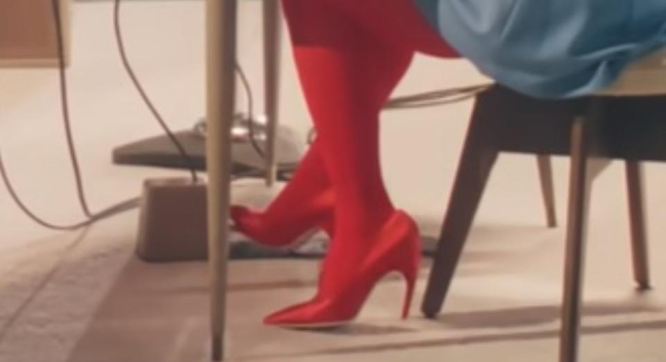 A closer look at Lady Gaga's shoes.