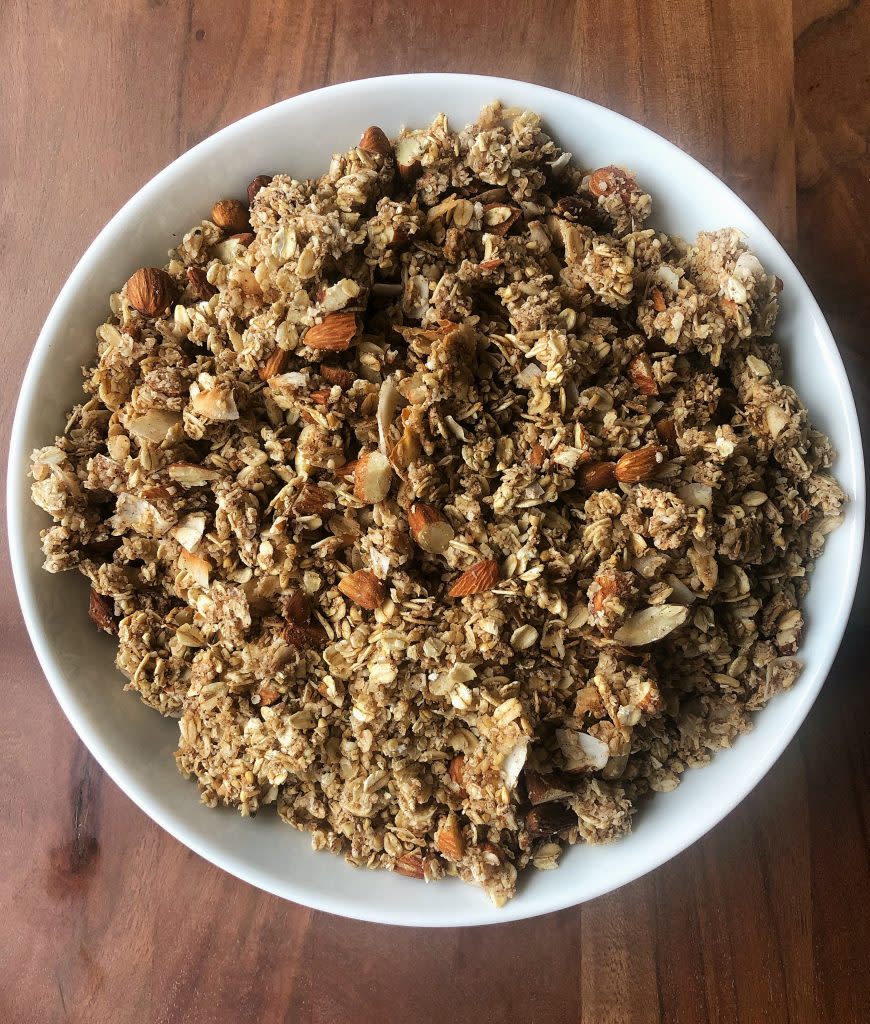 @FreckledFoodie’s cinnamon almond granola. (Credit: Cameron Rogers)