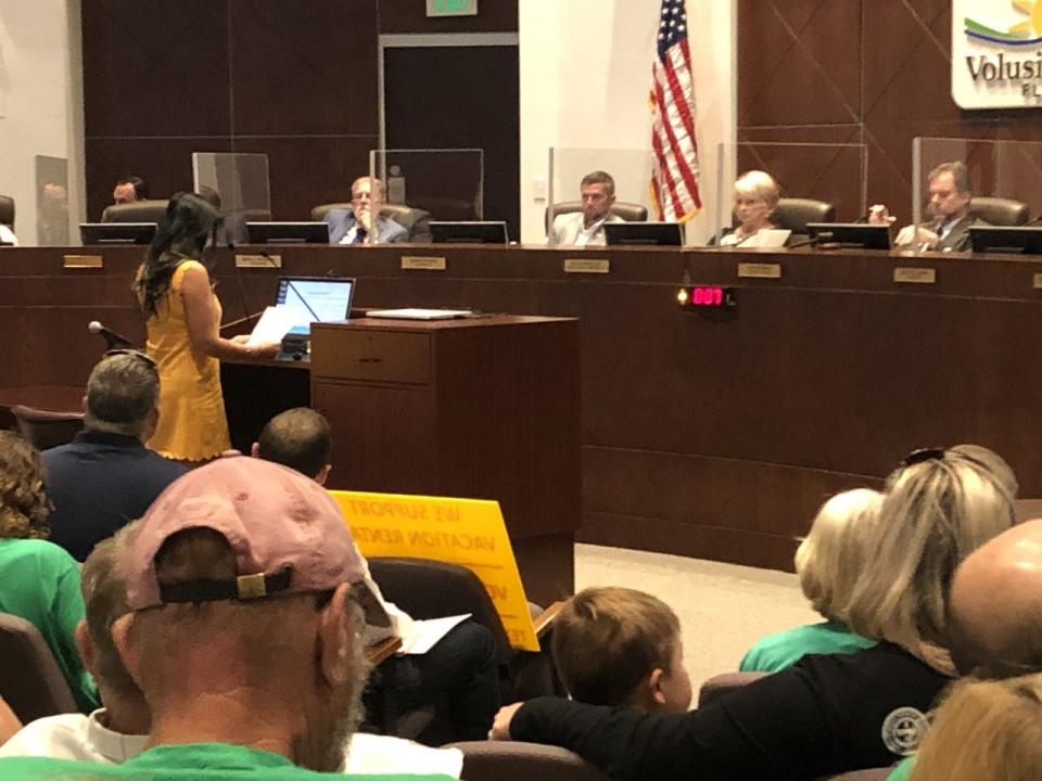 Volusia County Council members on Tuesday night adopted a $1.06 billion budget that will be used in the fiscal year that begins Oct. 1.