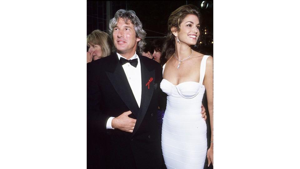 Richard Gere & Cindy Crawford during 65th Annual Academy Awards at the Shrine Auditorium in Los Angeles, California