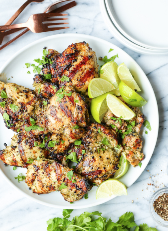 <p>Damn Delicious</p><p>This is truly the most amazing zesty cilantro-lime marinade ever. And the chicken comes out perfectly juicy and tender.</p><p><strong>Get the recipe: <a href="https://damndelicious.net/2019/03/30/cilantro-lime-chicken-thighs/" rel="nofollow noopener" target="_blank" data-ylk="slk:Cilantro Lime Chicken Thighs;elm:context_link;itc:0;sec:content-canvas" class="link ">Cilantro Lime Chicken Thighs</a></strong></p>