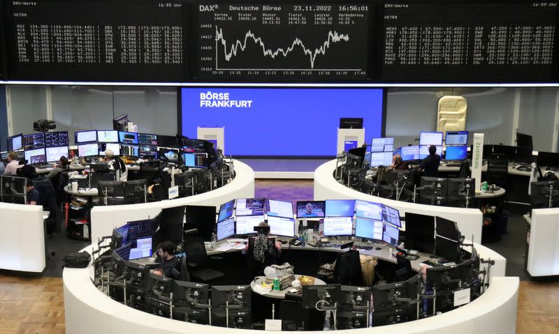 German share price index DAX graph is pictured at the stock exchange in Frankfurt