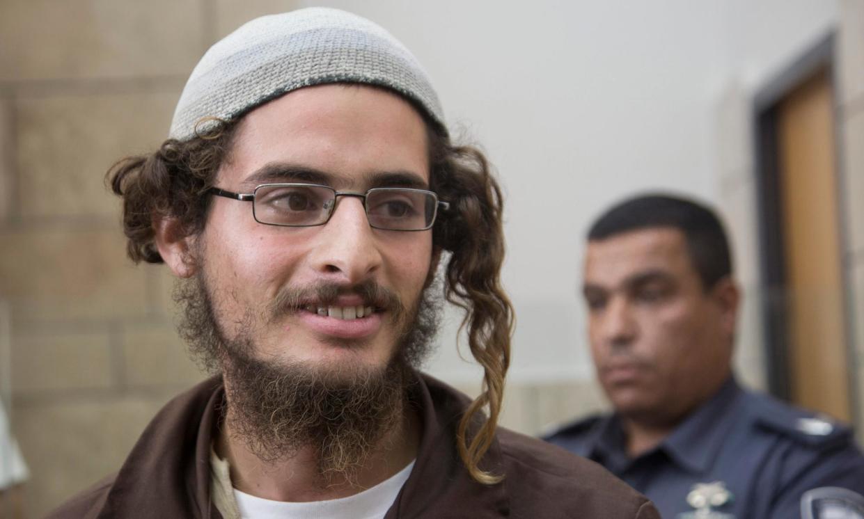 <span>Meir Ettinger is a leading figure in Hilltop Youth. The EU put the group on its asset freeze and visa ban list for attacks on Palestinians.</span><span>Photograph: Nir Kafri/EPA</span>
