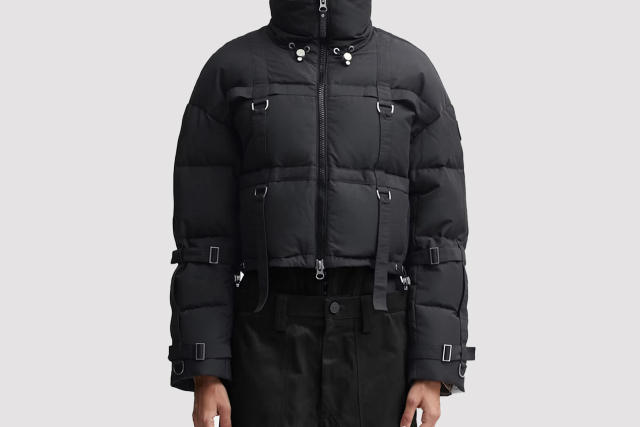 Cropped Puffer Jacket Black Dior Oblique Lacquered Technical Fabric and  Cotton