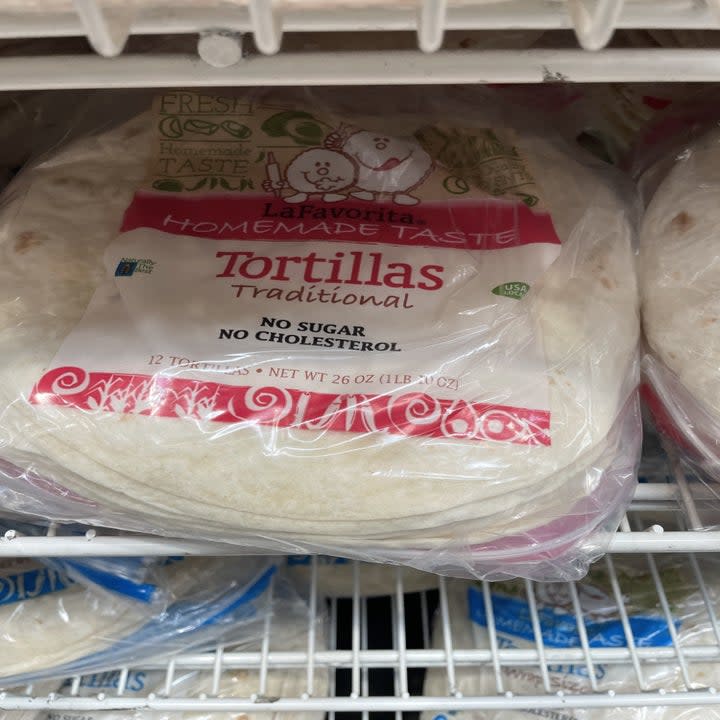 bag of tortillas