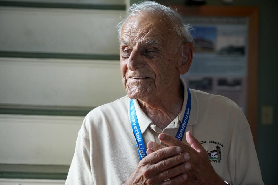 Varoujan Karentz, historian and board member of the Beavertail Lighthouse Museum Association, talks about the history of the lighthouse.