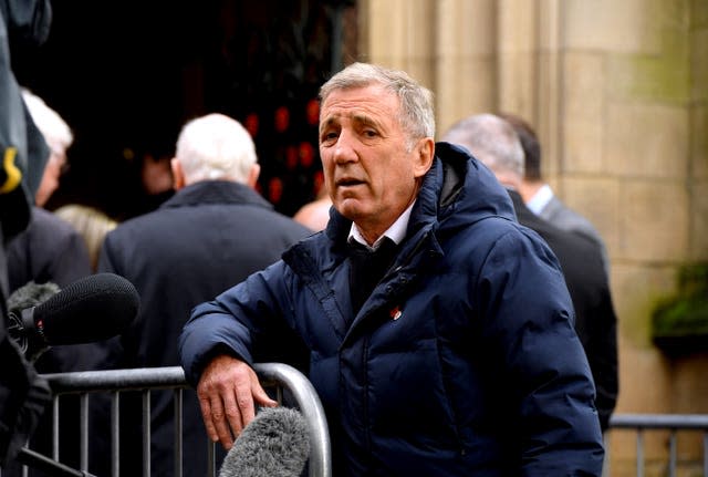 Former Liverpool player Alan Kennedy arrives (Andy Kelvin/PA)