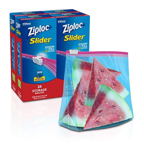 Ziploc Slider Storage Bags, 4-Pack