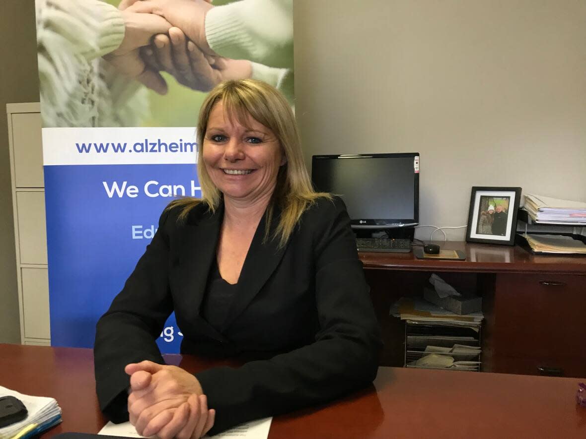 Shirley Lucas is the CEO of the Alzheimer Society in Newfoundland and Labrador. She hopes this weekend's event will help the organization reach their fundraising goal of $60,000. (CBC  - image credit)