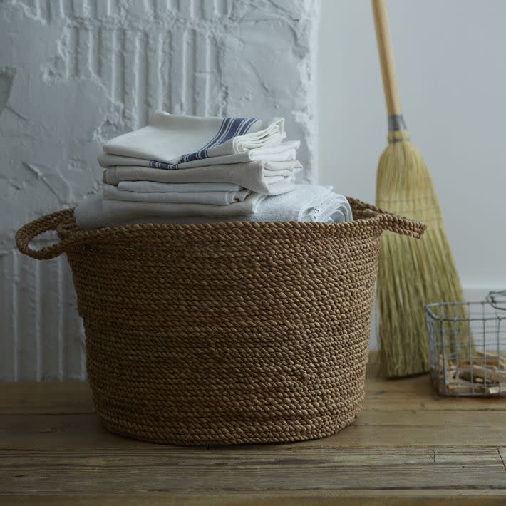 Coiled Rope Laundry Basket