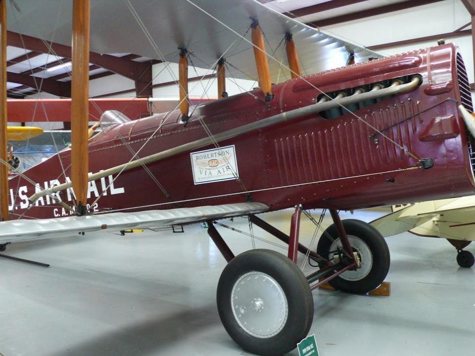 A Robertson DH 4 at the Historic Aircraft Restoration Museum in St Louis.