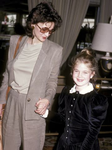 <p>Betty Galella/Ron Galella Collection/Getty</p> Drew Barrymore and Jaid Barrymore attend the Young Musicians Foundation's Second Annual Celebrity Mother/Daughter Fashion Show on March 10, 1983.